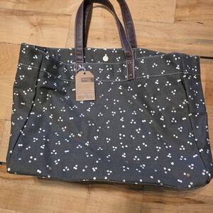 Maika Gray Polka Dot Women's Tote Bag